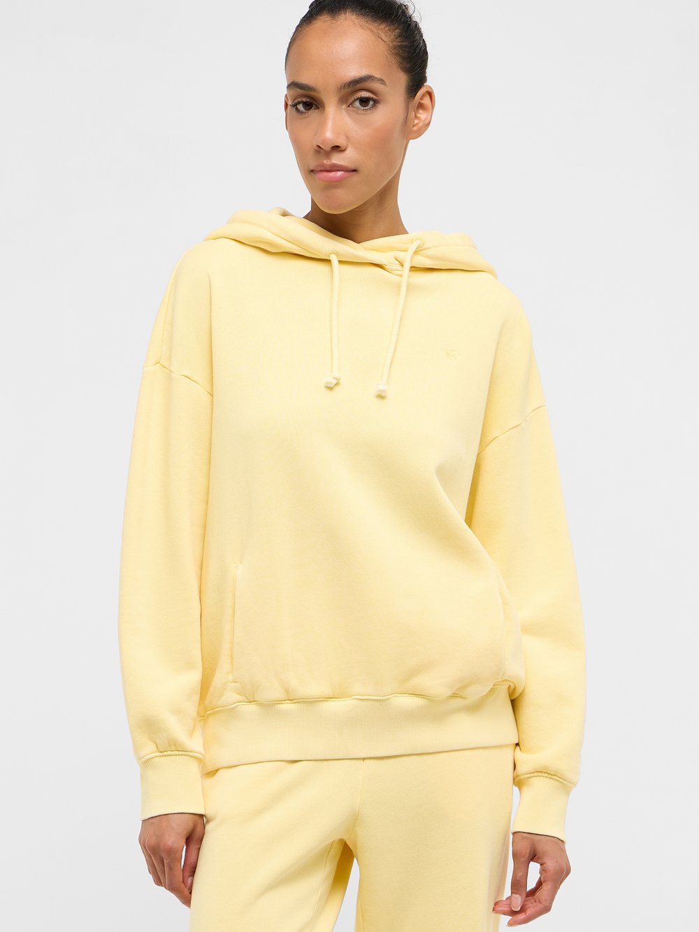 Mustang Hoodie Damen Baumwolle gelb, XL