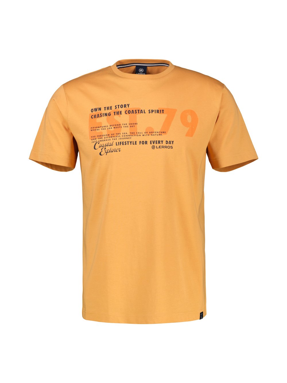 LERROS T-Shirt Herren Baumwolle orange, 6XL