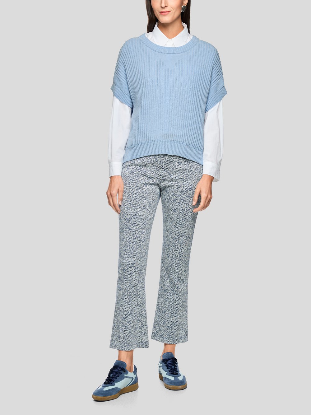 Marc Cain Pullover Damen Baumwolle blau, 44