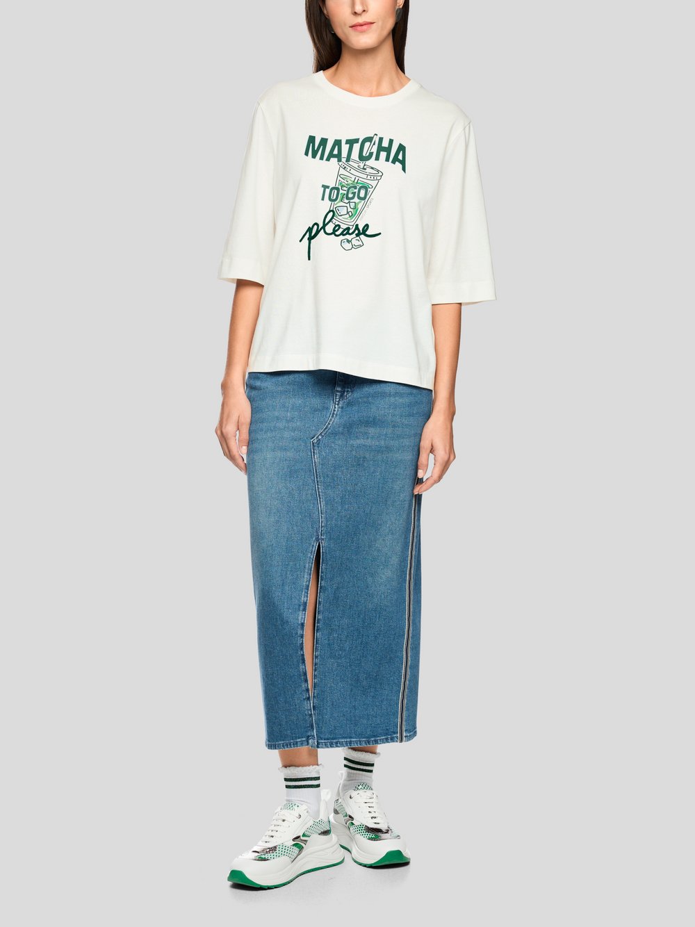 Marc Cain T-Shirt Damen Baumwolle weiß, 46