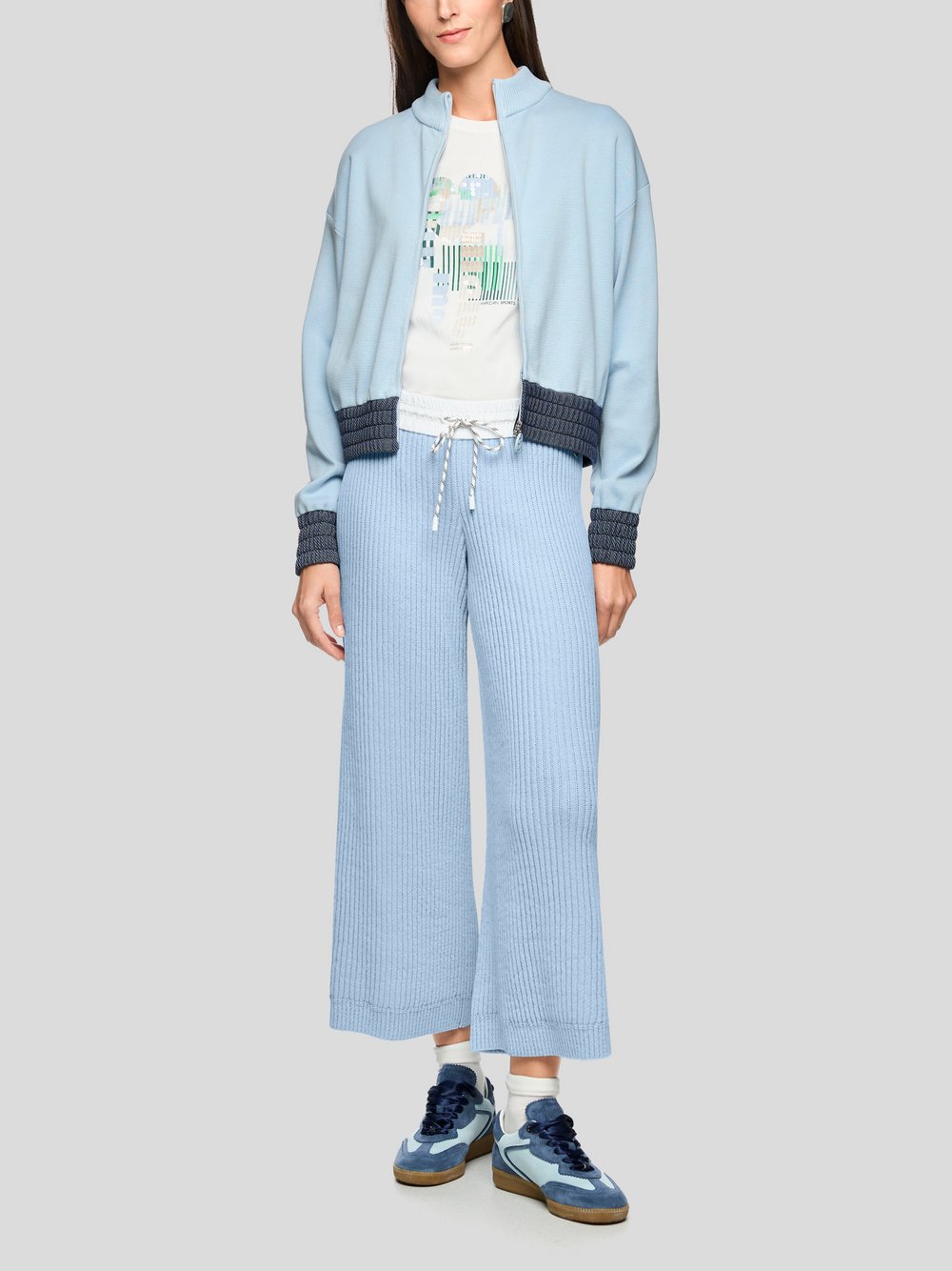 Thumbnail - Marc Cain Hose Damen Baumwolle blau, 40