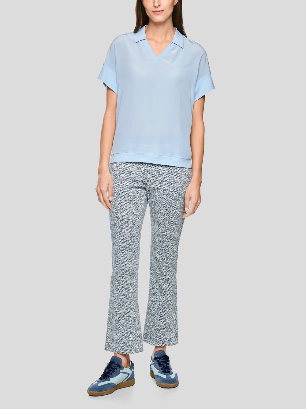 Thumbnail - Marc Cain Blusenshirt Damen Baumwolle blau, 44