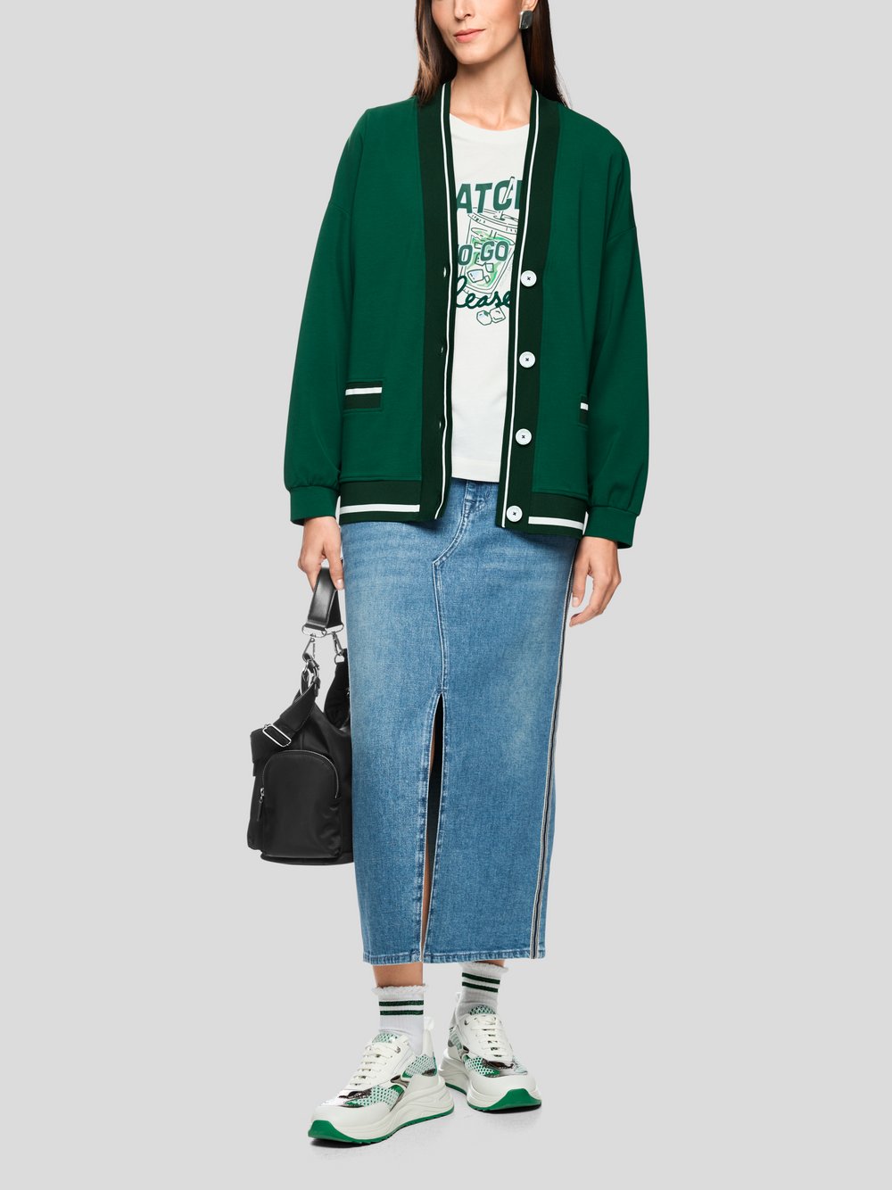 Marc Cain Jacke Damen Baumwolle grün, 34