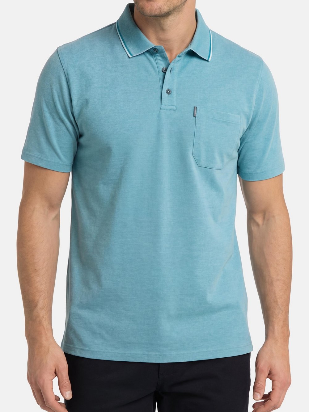 Thumbnail - CASAMODA Poloshirt Herren Baumwolle blau, XXXL