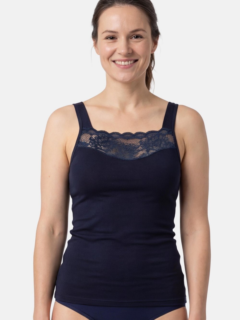 Thumbnail - con-ta Unterhemd Damen Modal blau, 40