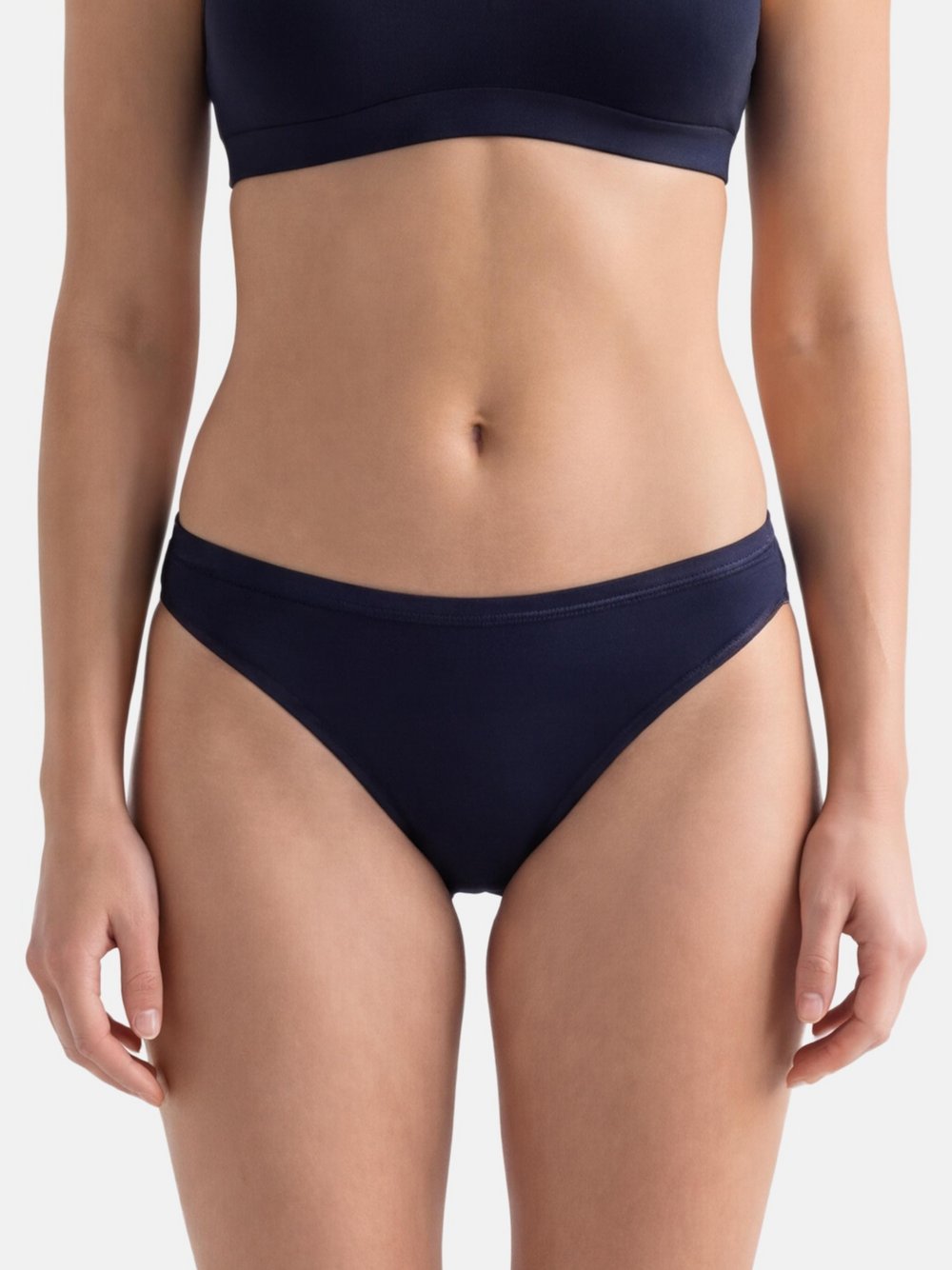 con-ta Bikinislip Damen Modal blau, 50