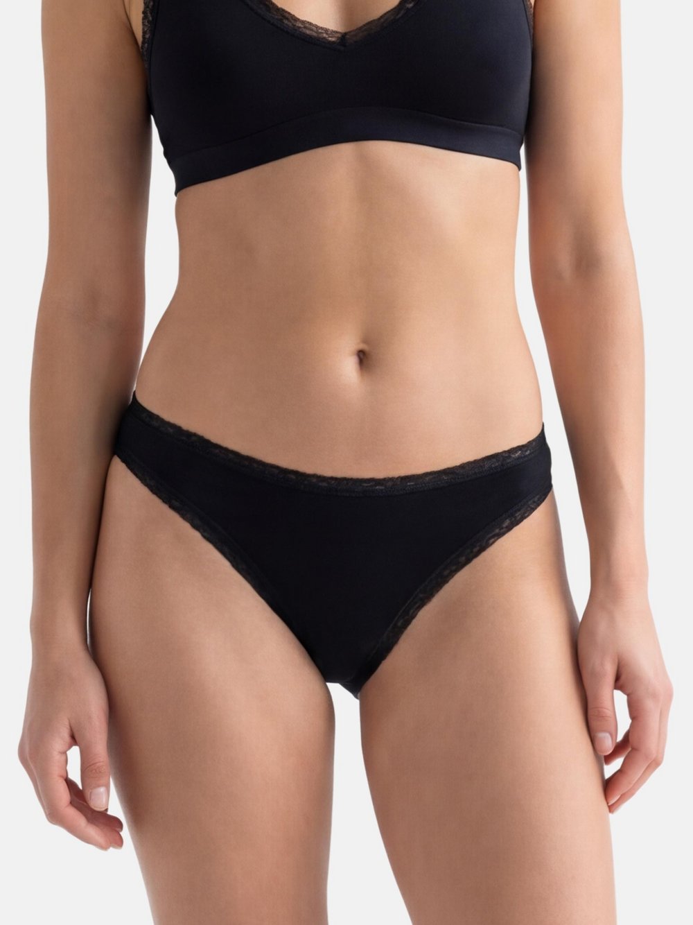 con-ta Rio Slip Damen Modal schwarz, 46
