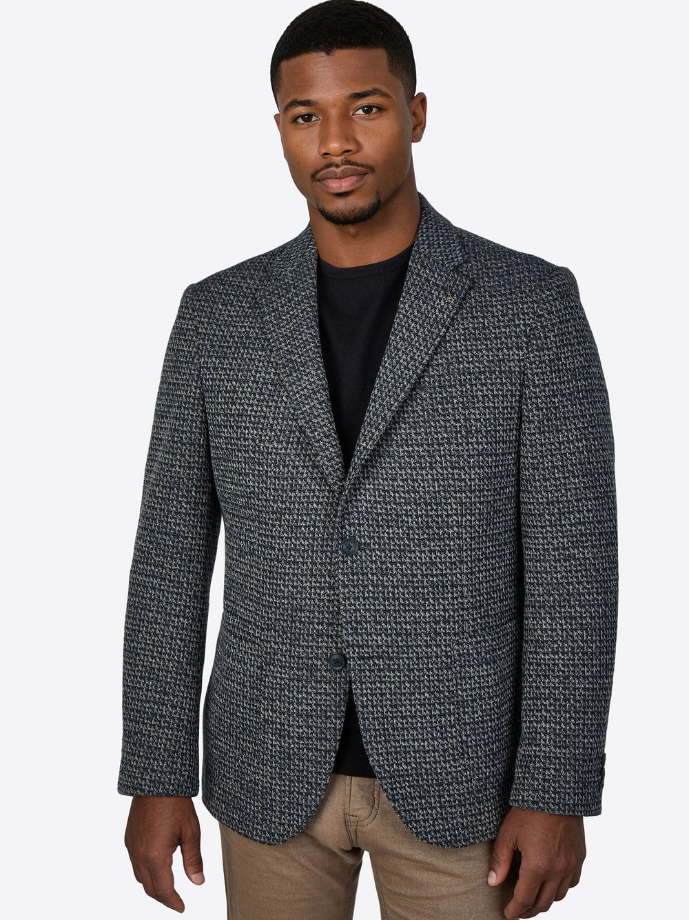 Thumbnail - Pierre Cardin Sakko Herren Modern Fit blau meliert, 54