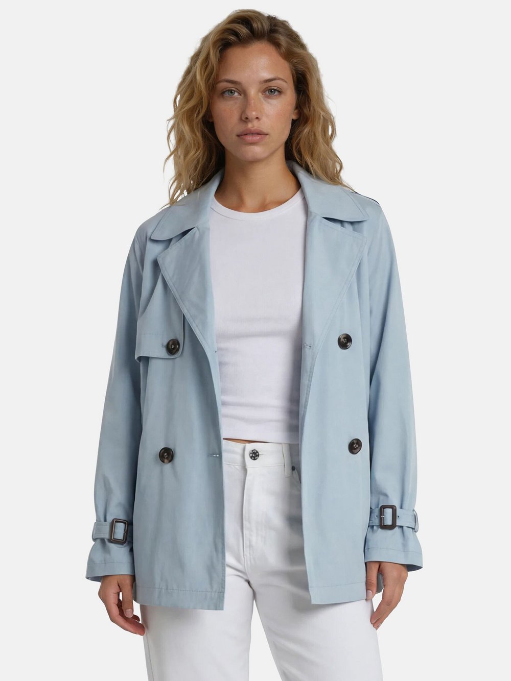 White Label Trenchjacke Damen blau, 36