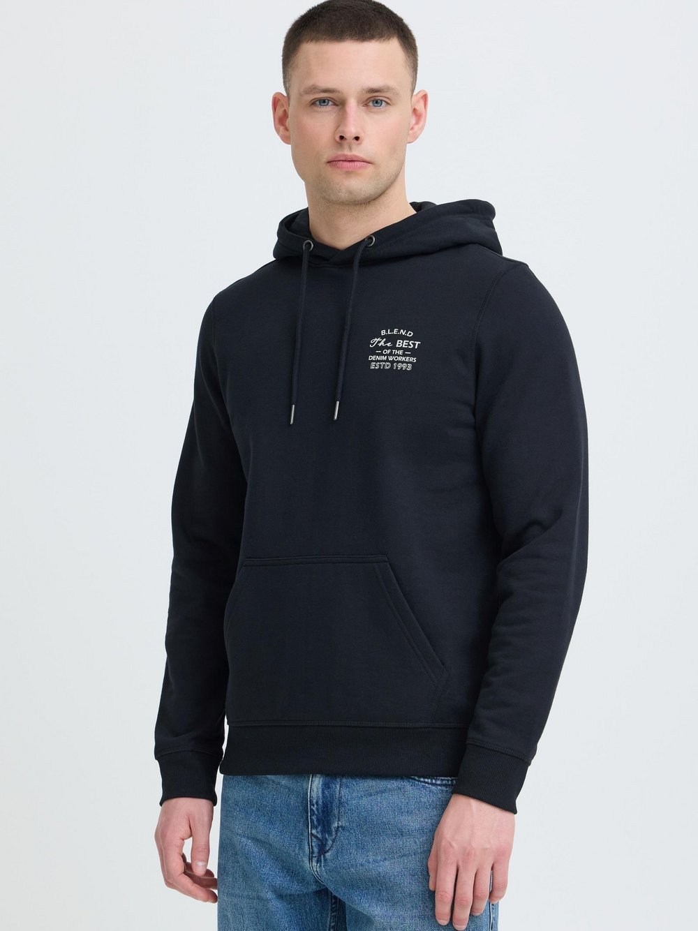 Thumbnail - BLEND Hoodie Herren blau, L