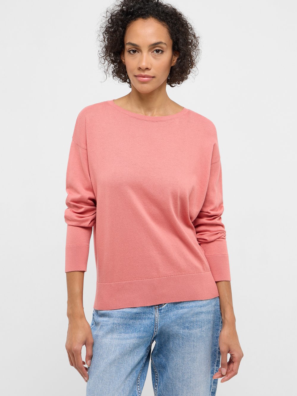 Mustang Strickpullover Damen Baumwolle rosa, S