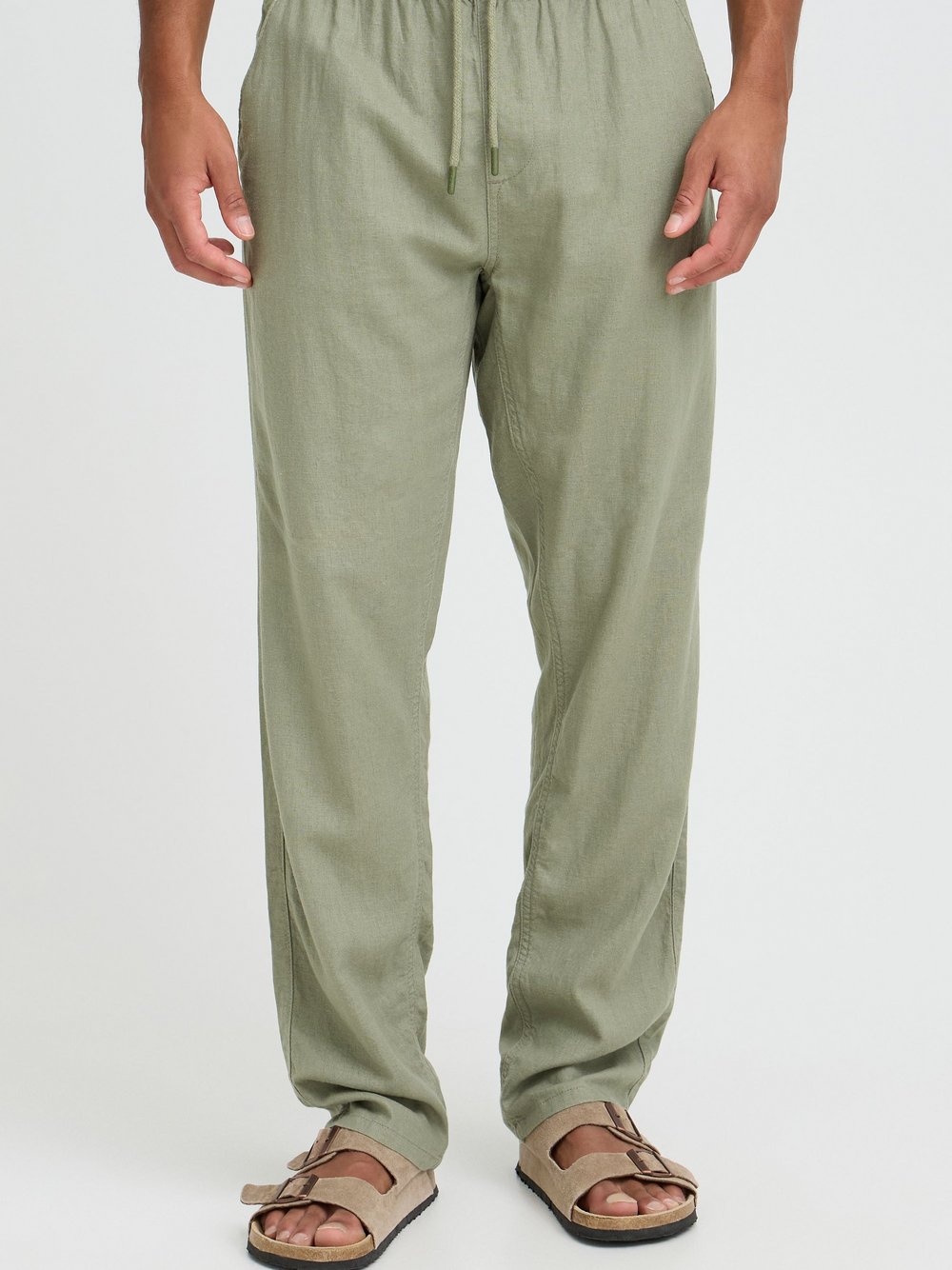 BLEND Leinenhose  Herren grün, 30-34