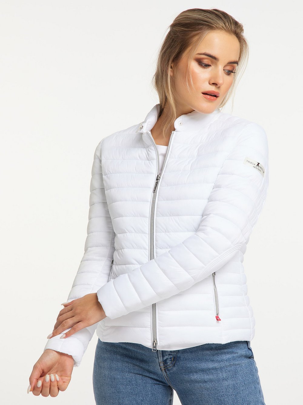 Thumbnail - Frieda & Freddies Steppjacke Damen weiß, 40