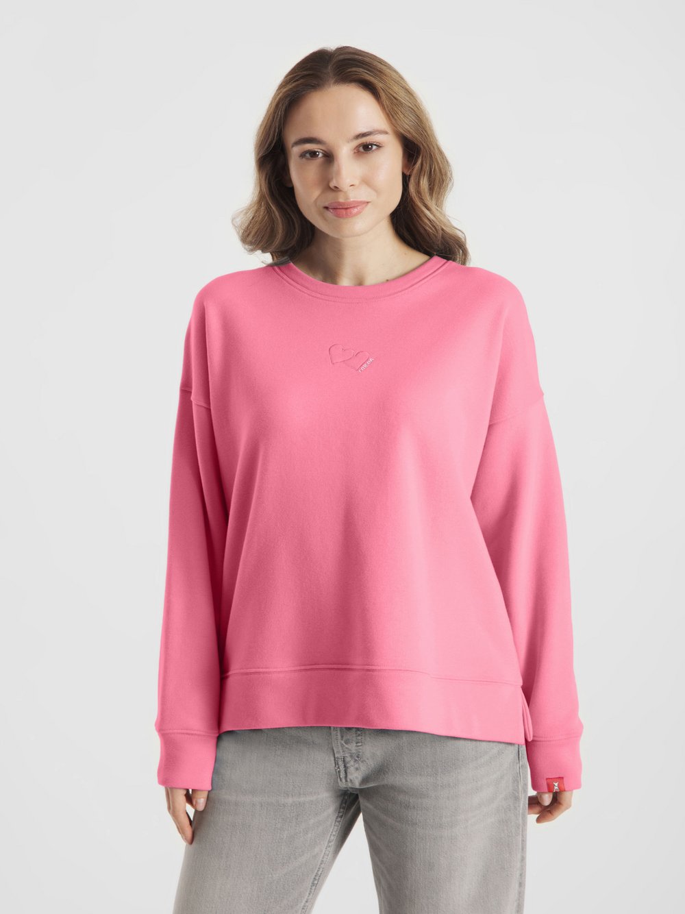 Thumbnail - Frieda & Freddies Sweatshirtpullover Damen Baumwolle pink, 38