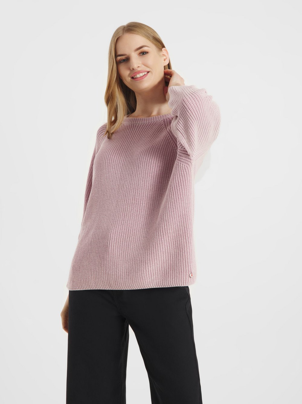 Thumbnail - Frieda & Freddies Strickpullover Damen Baumwolle lila, 46