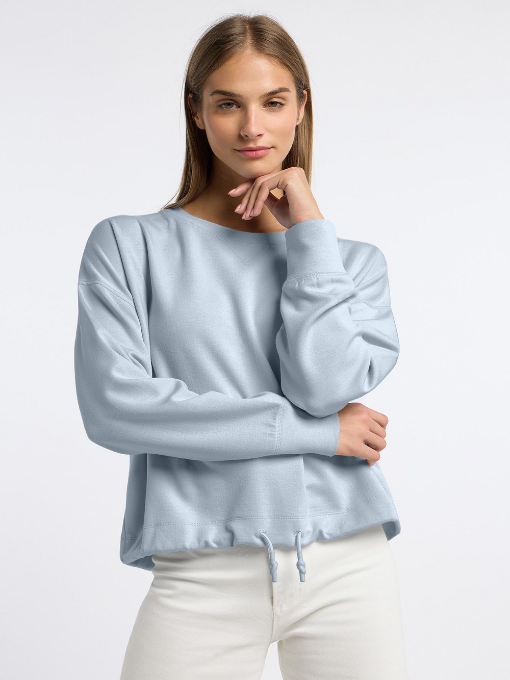 Thumbnail - Frieda & Freddies Sweatshirtpullover Damen Modal blau, 36