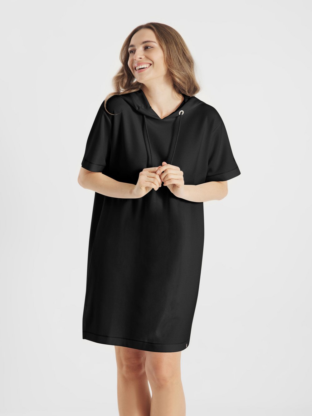 Frieda & Freddies Sweatkleid Damen Modal schwarz, 36