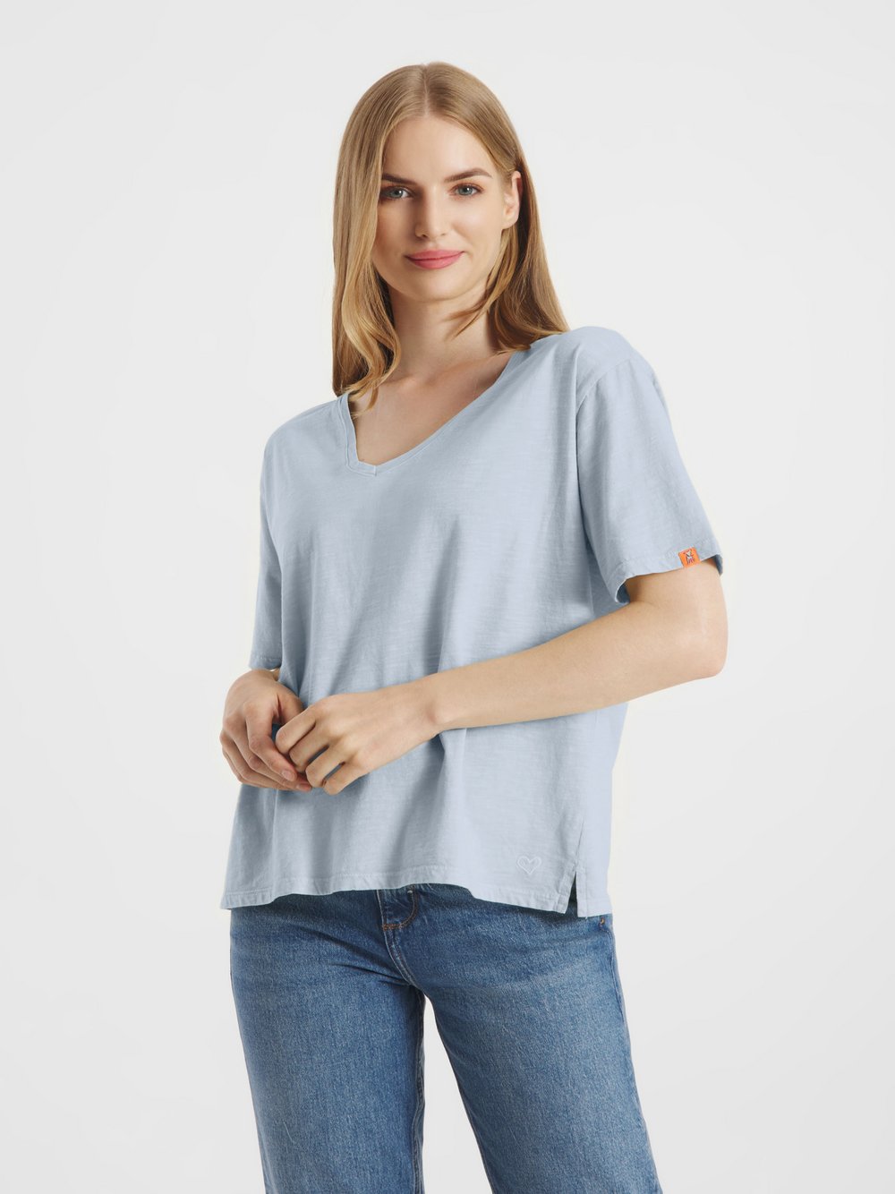 Thumbnail - Frieda & Freddies T-Shirt Damen Baumwolle blau, 44