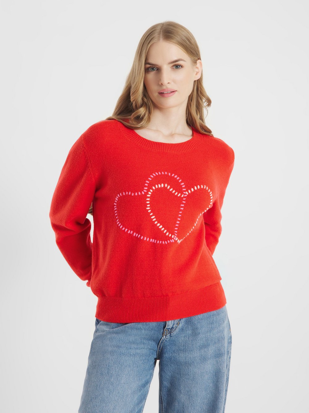 Thumbnail - Frieda & Freddies Strickpullover Damen Viskose rot, 36