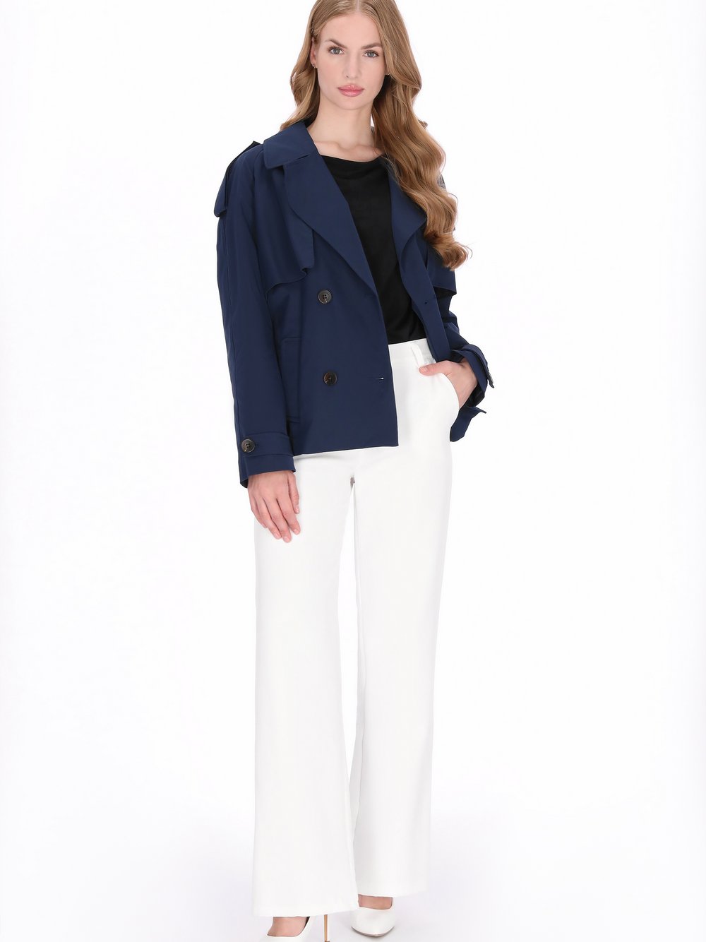 Dreimaster Jacke Damen blau, XS