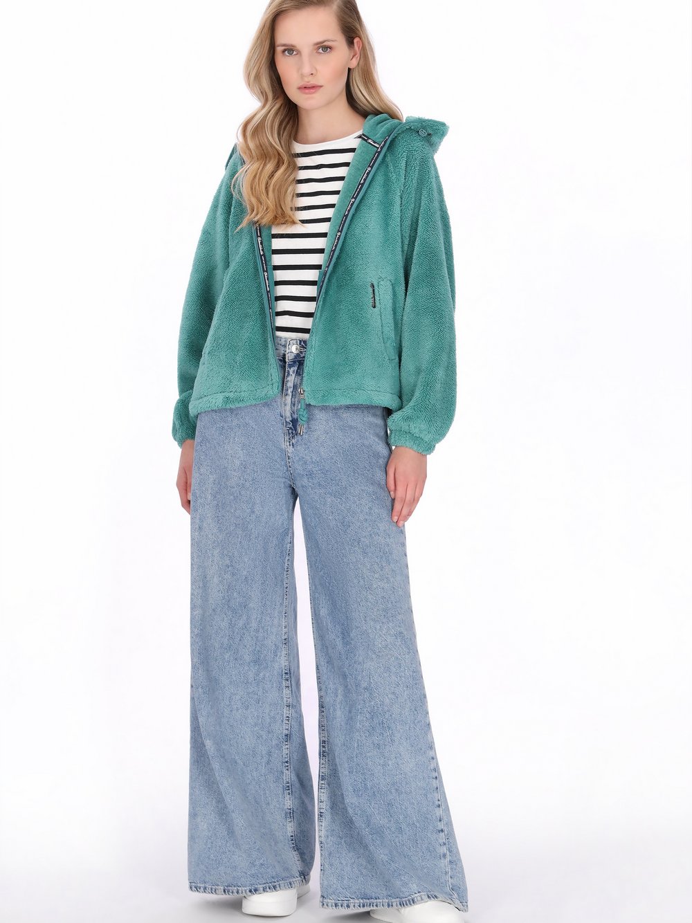 Schmuddelwedda Kapuzenpullover Damen blau, XXL