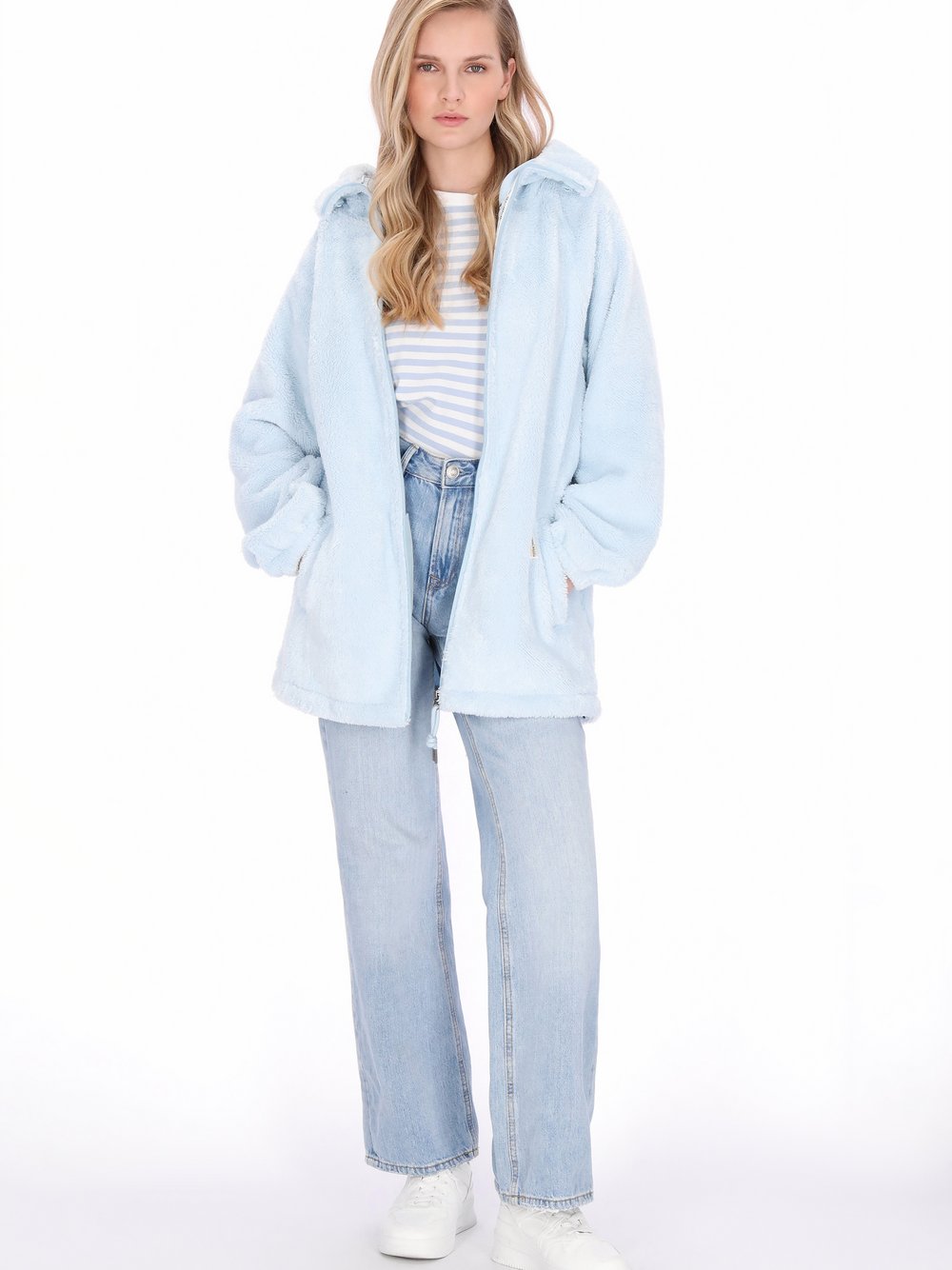 Schmuddelwedda Kapuzenpullover Damen blau, XXL