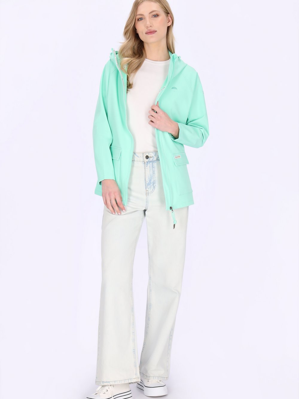 Schmuddelwedda Jacke Damen Polyamid grün, XL