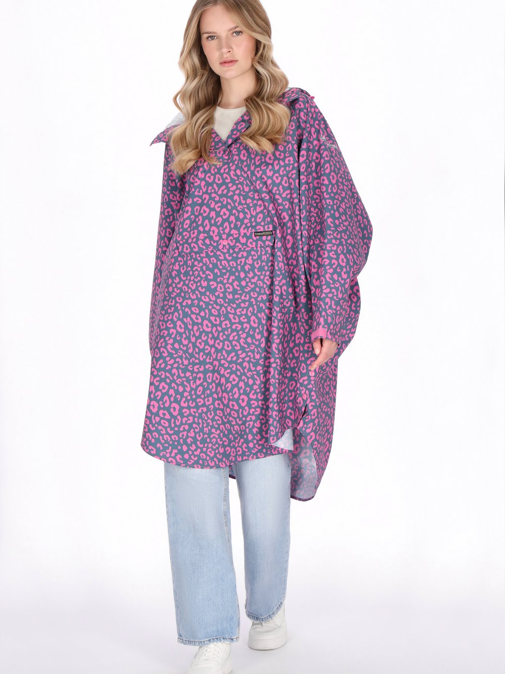 Schmuddelwedda Mantel Damen pink bedruckt, M