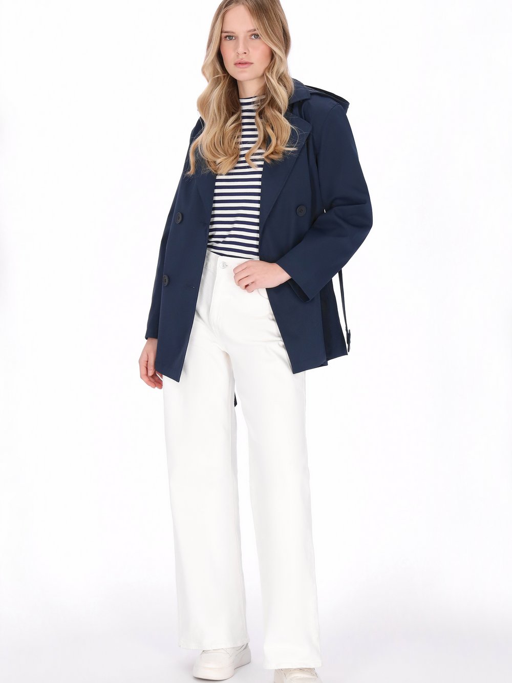 Schmuddelwedda Mantel Damen blau, S