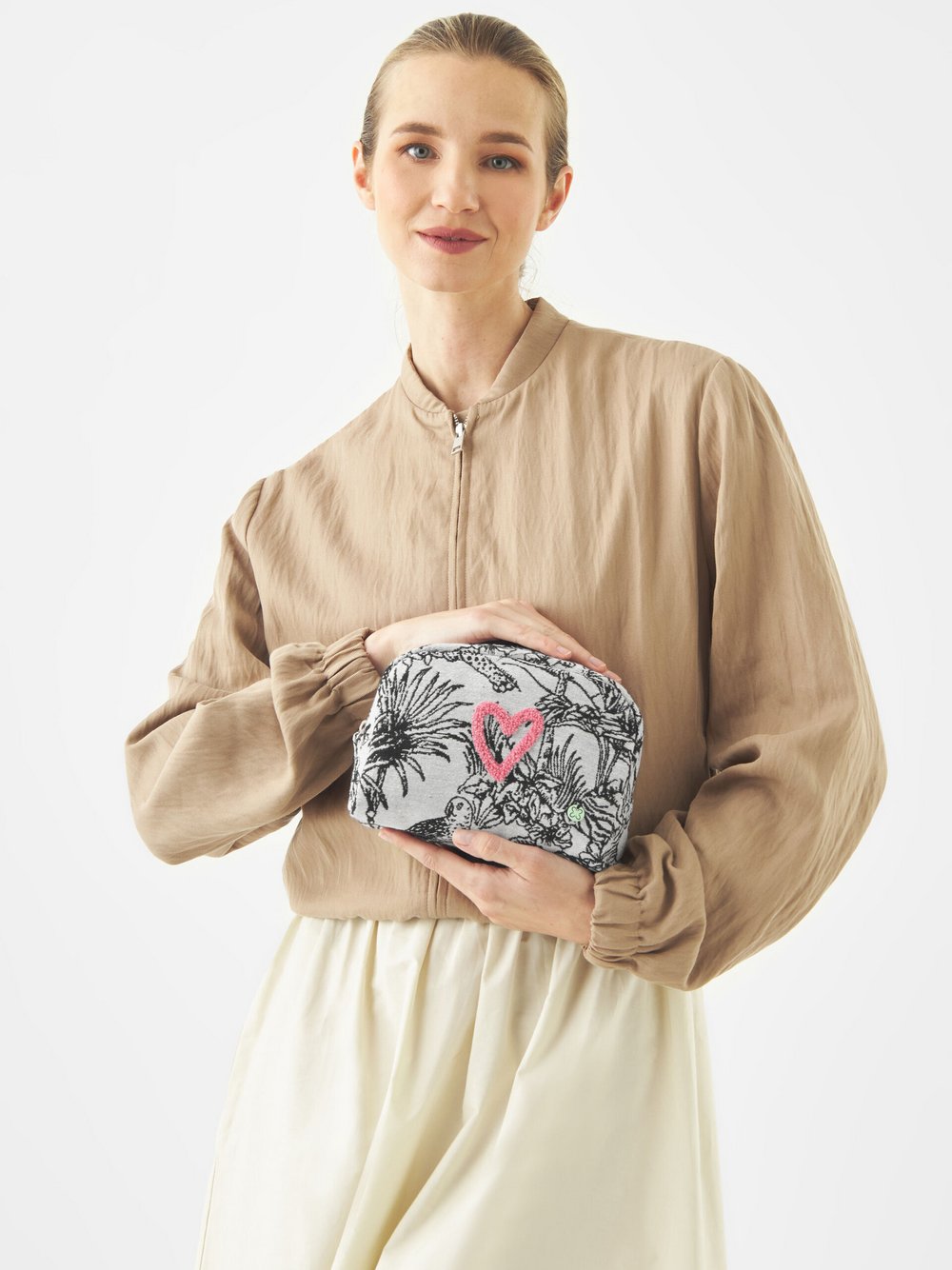 Codello Kosmetiktasche Damen schwarz bedruckt, ONE SIZE