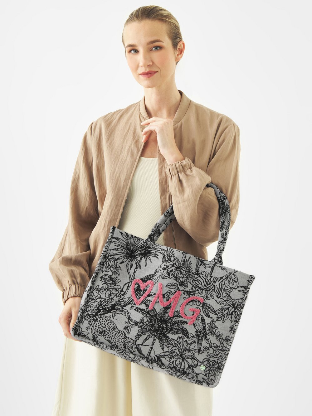 Codello Shopper Damen weiß bedruckt, ONE SIZE