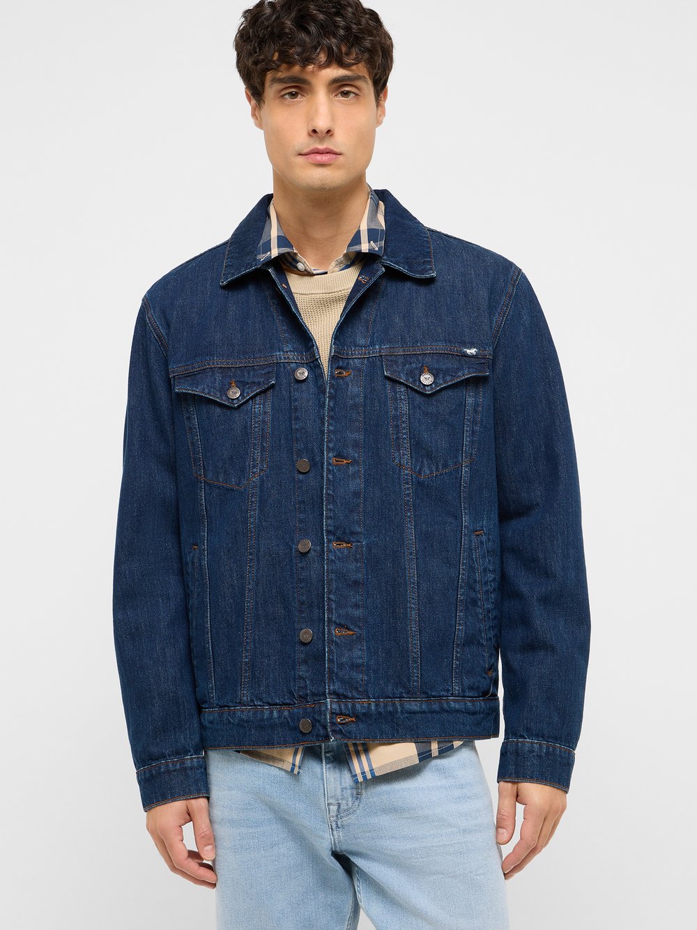 Mustang Jeansjacke Herren Baumwolle blau, XXL