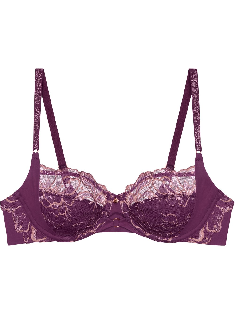 Thumbnail - Triumph Bügel-BH Damen lila bedruckt, 70D