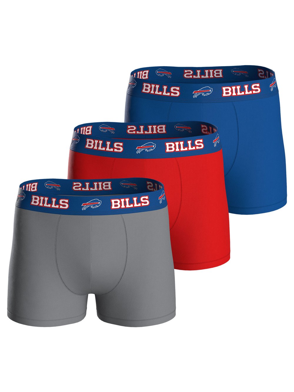 NFL, Herren, Unterhosen, Boxer Buffalo Bills, Mehrfarbig, (3er Pack, M) - Bild 3