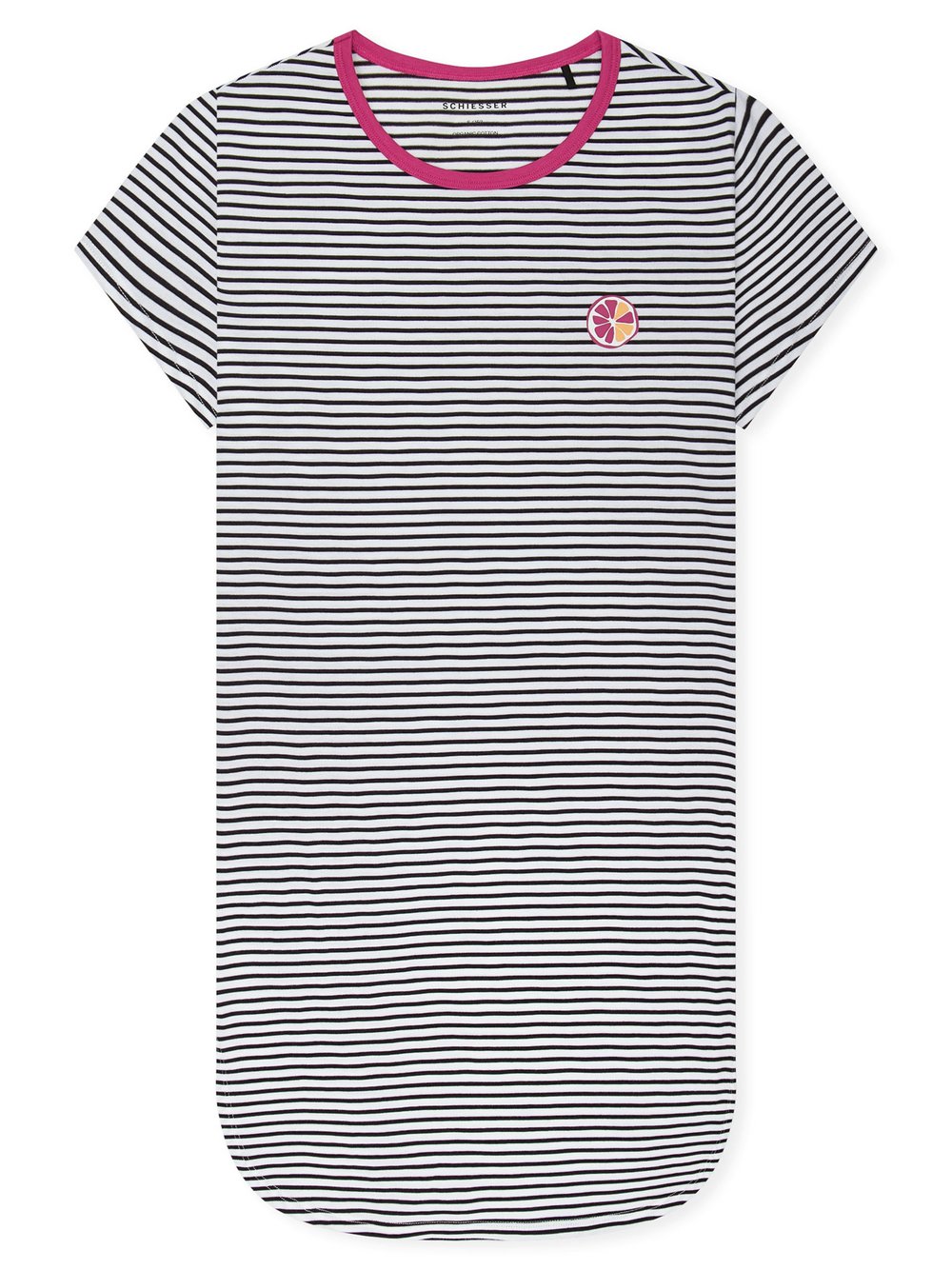 Schiesser Nachthemd  Mädchen Baumwolle pink gestreift, 152