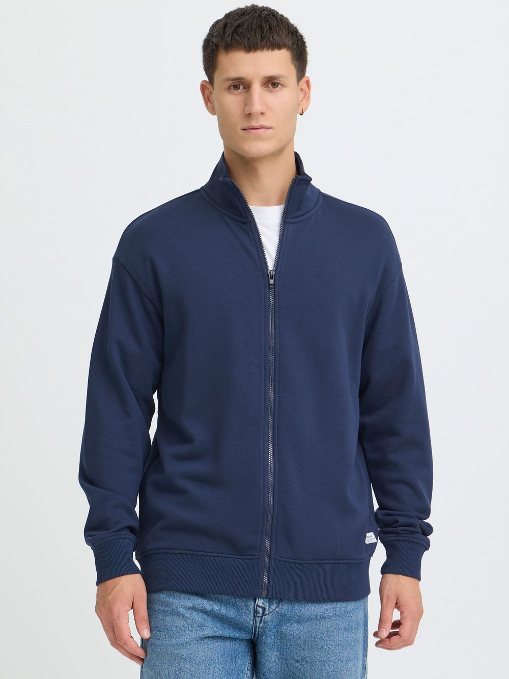 BLEND Trainingsjacke  Herren Baumwolle blau, XXXL