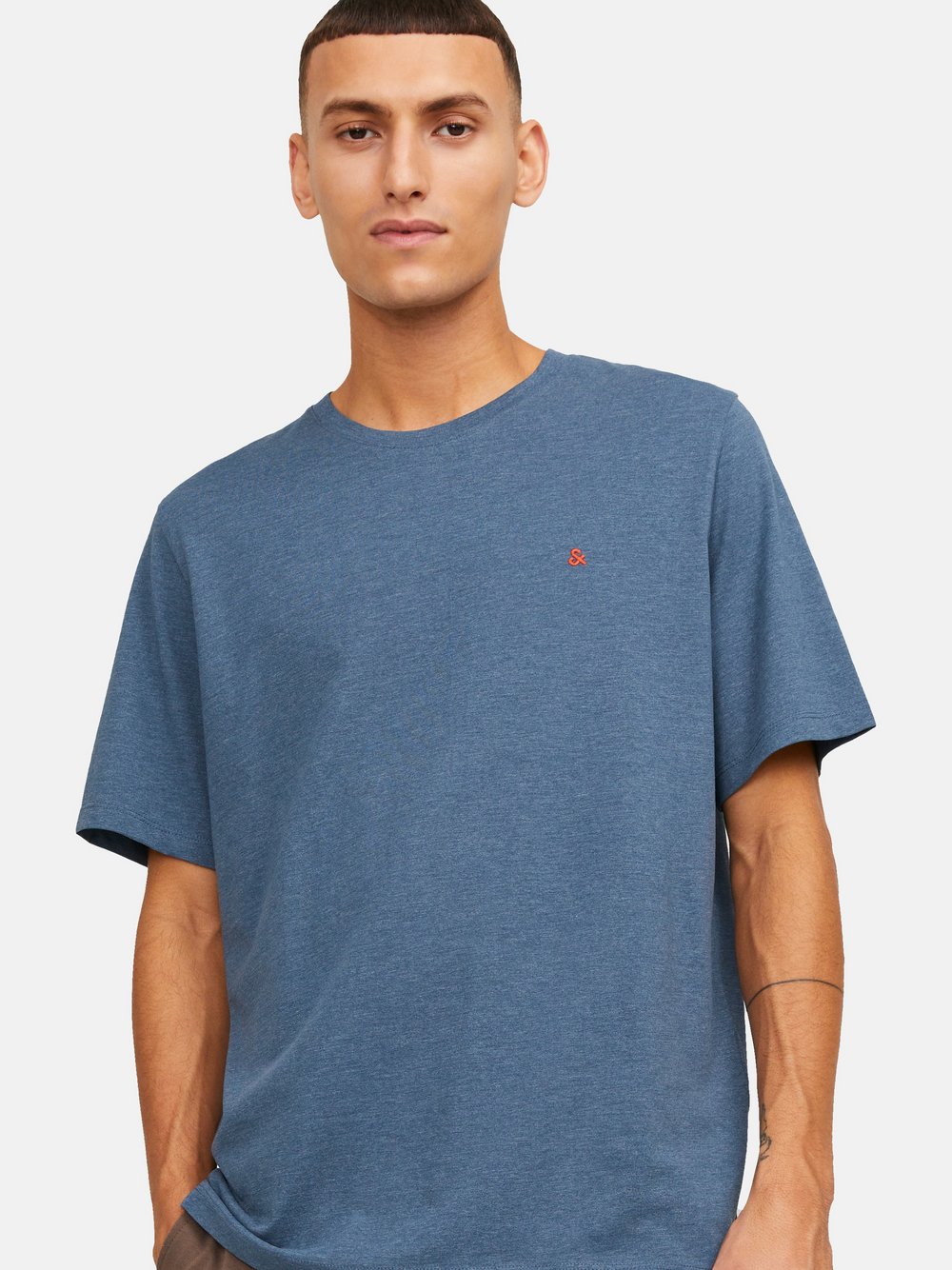 Jack & Jones T-Shirt Herren Baumwolle grau, L