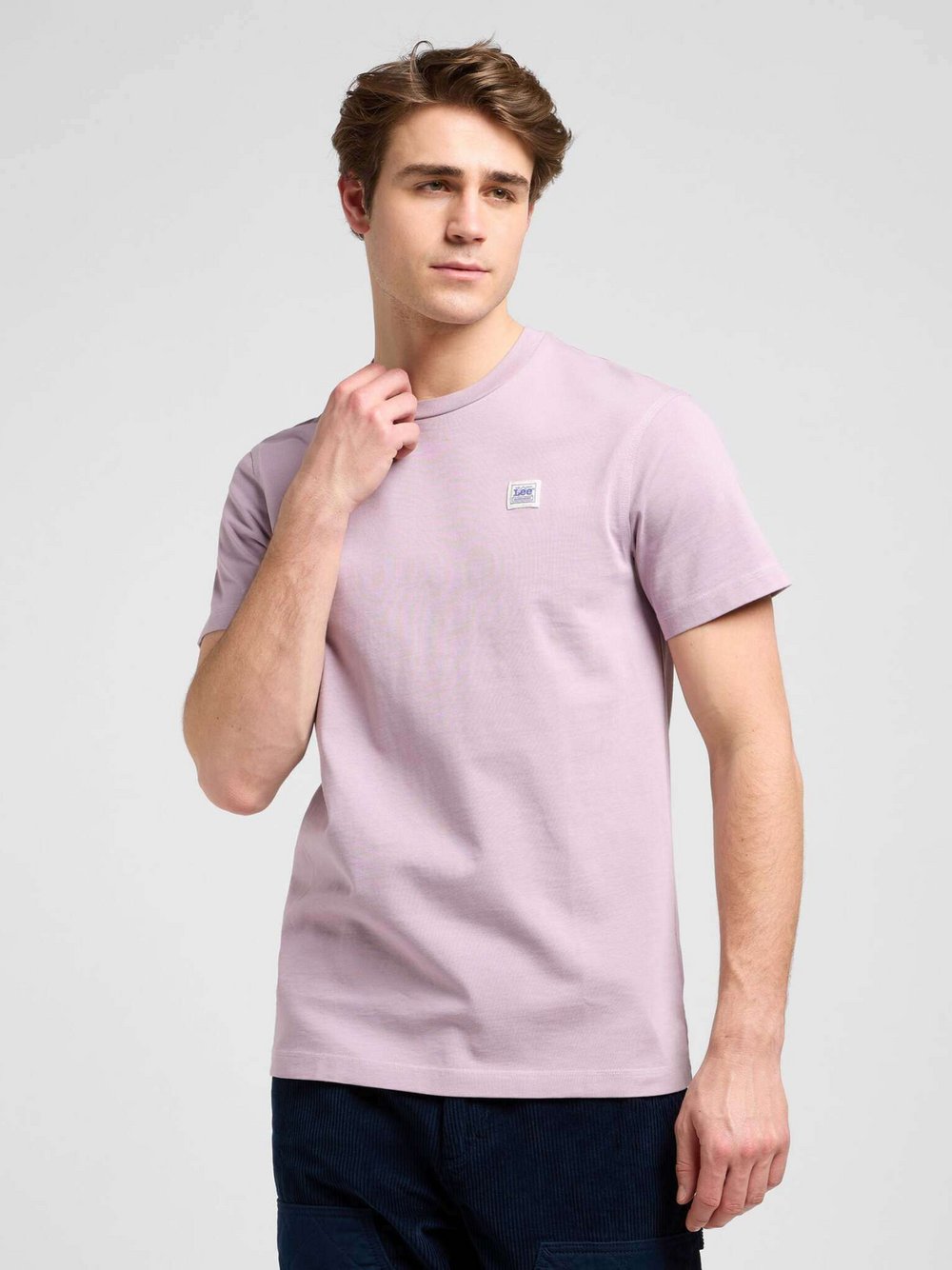 Lee T-Shirt Herren Jersey rosa, XS