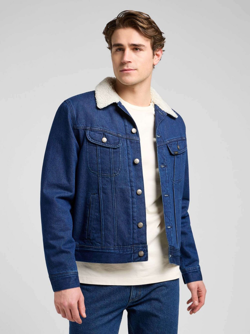 Lee Jeansjacke Herren blau, S