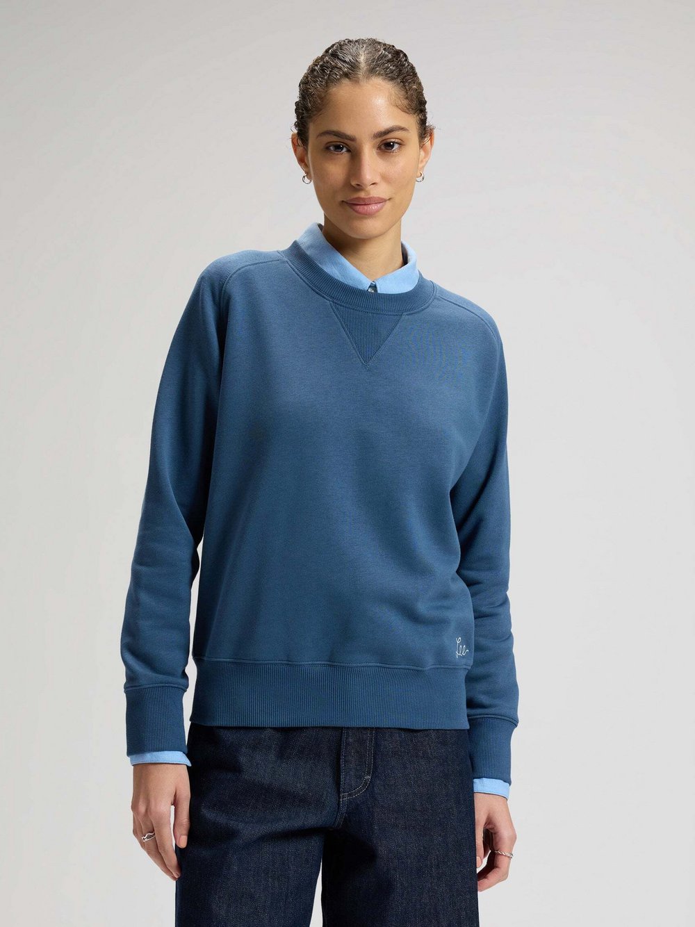 Lee Sweatshirt Damen blau, M