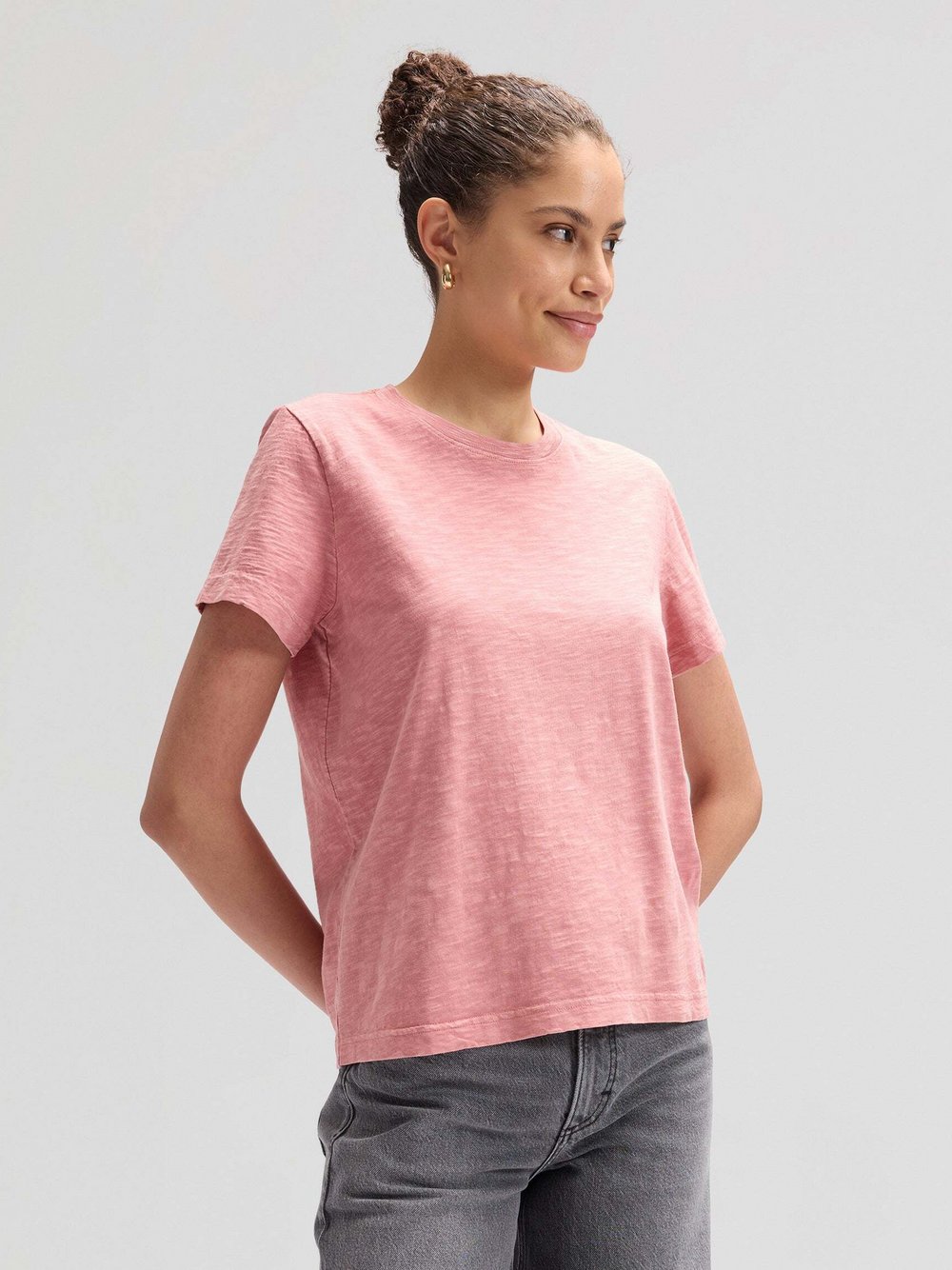 Lee T-Shirt Damen Jersey rosa, S