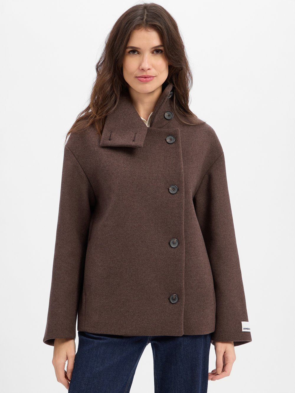 Armedangels Damen Kurzmäntel Braun Gr. Extra Klein - Bild 3