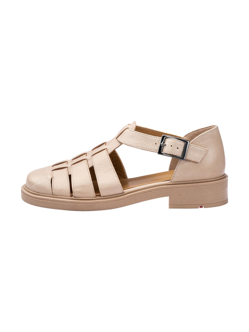 Lloyd Riemchensandale Damen Leder beige, 4