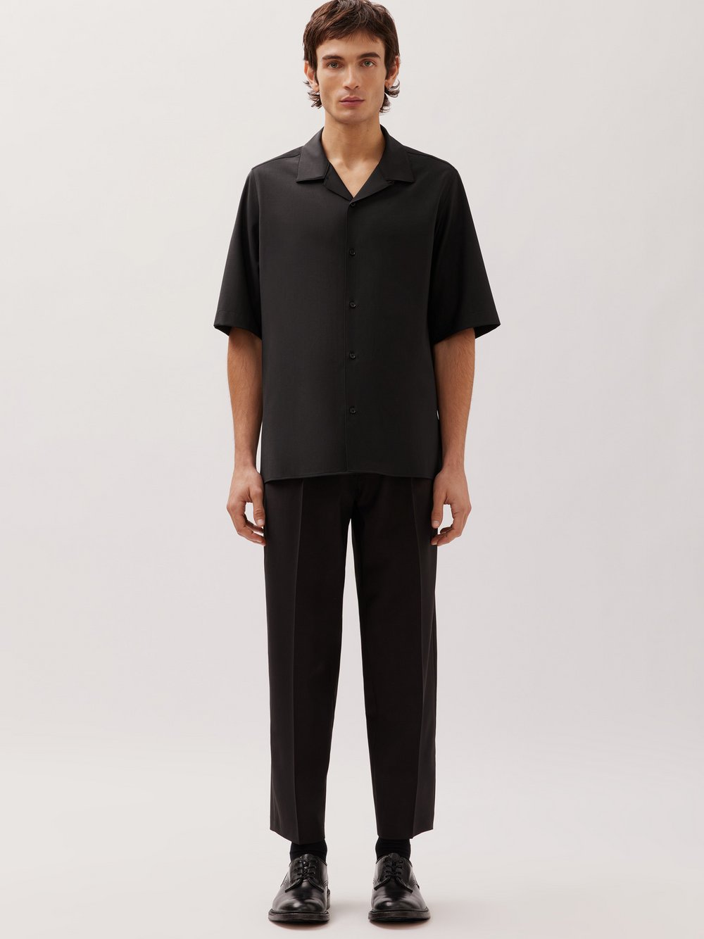 Studio Seidensticker Fashion-Hemd Damen Regular Fit Wolle schwarz, M