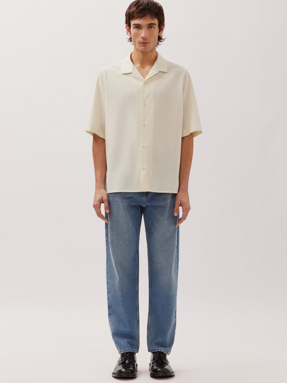 Studio Seidensticker Fashion-Hemd Damen Regular Fit Wolle weiß, L