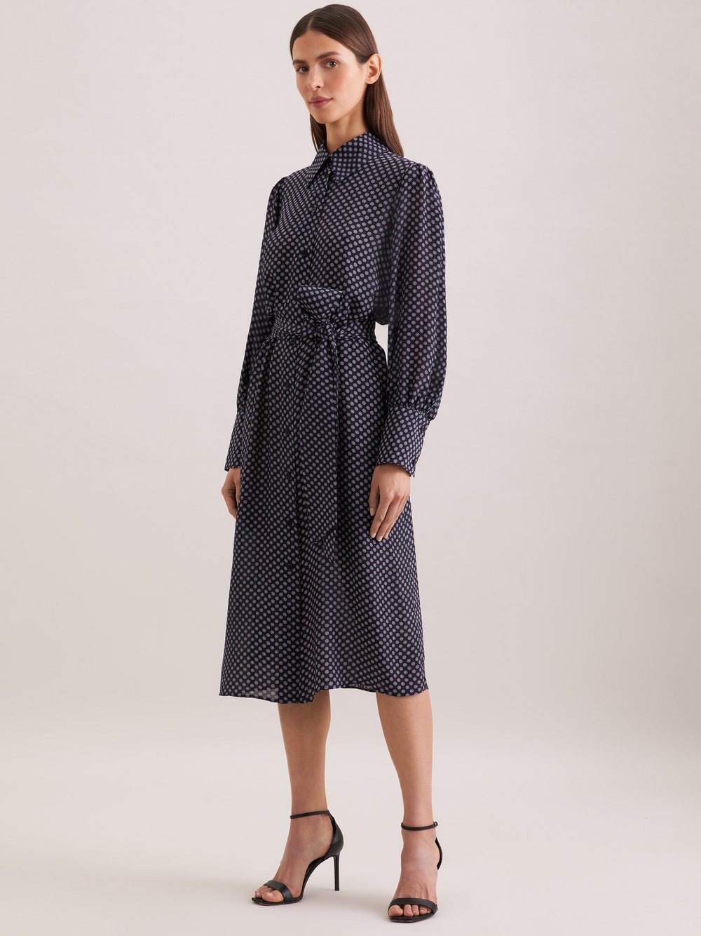 Thumbnail - Seidensticker Kleid Damen Viskose blau bedruckt, 34