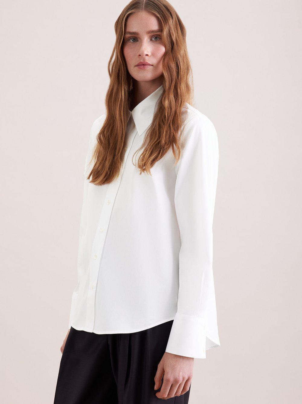 Seidensticker Hemdbluse Damen Baumwolle weiß, 40