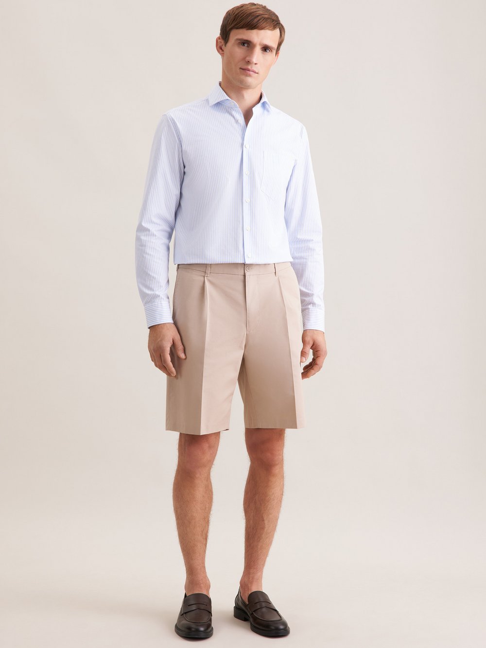 Thumbnail - Seidensticker Shorts Herren Baumwolle beige, 48