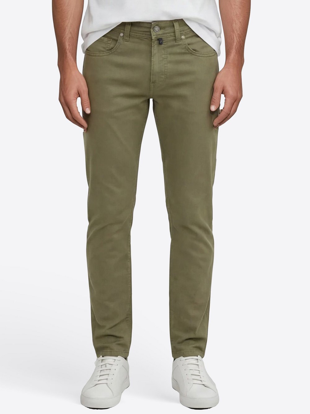 Pierre Cardin Hose Herren Baumwolle grün, 38-32