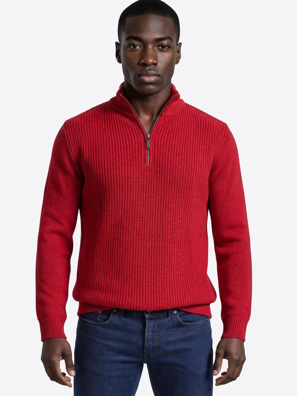 Pierre Cardin Pullover Herren Baumwolle rot, XXL